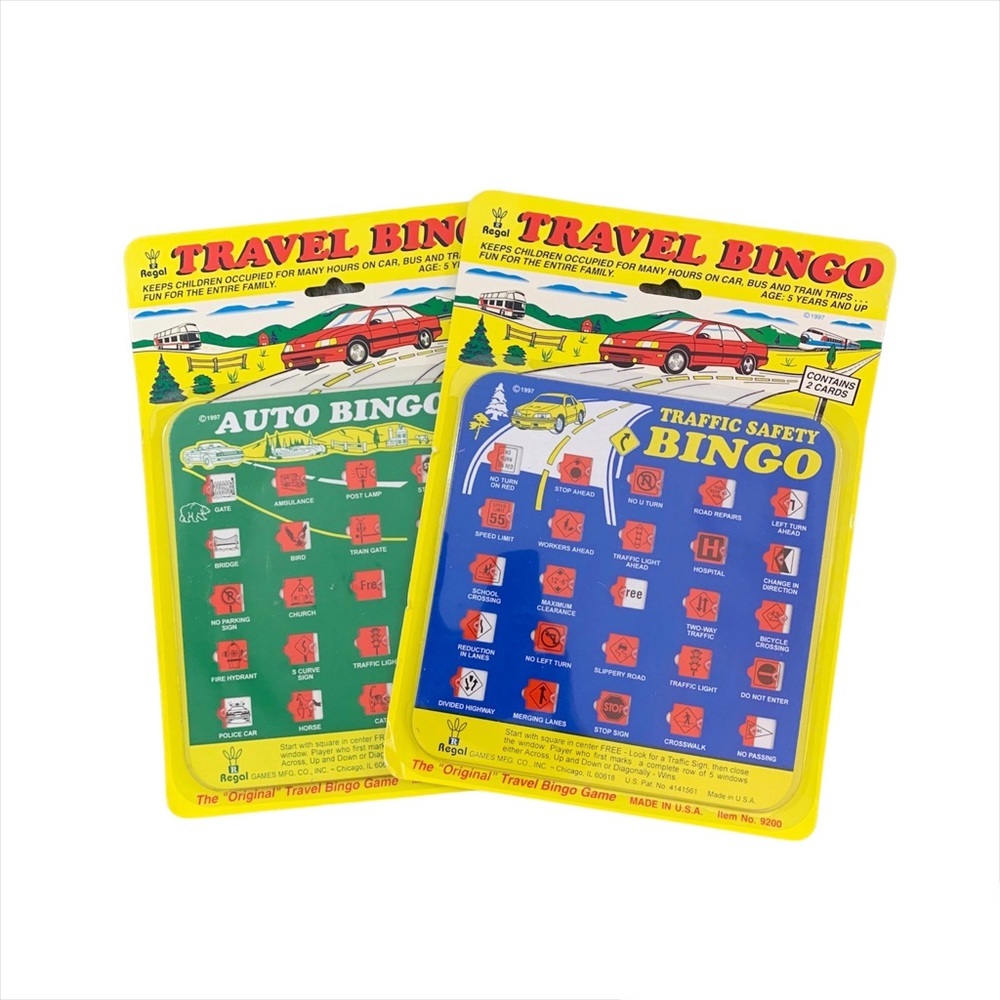 NWT Vintage Travel Car Bingo